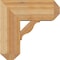 Ekena Millwork Funston Craftsman Rough Sawn Bracket w/ Offset Brace, Western Red Cedar, 8"W x 18"D x 18"H BKT0806X18X18FST04RWR - alternate 3